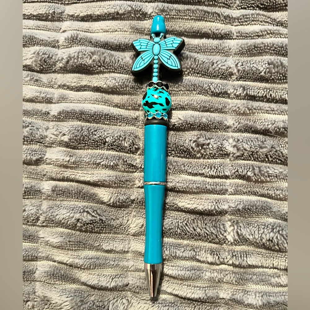 Turquoise Butterfly Pen